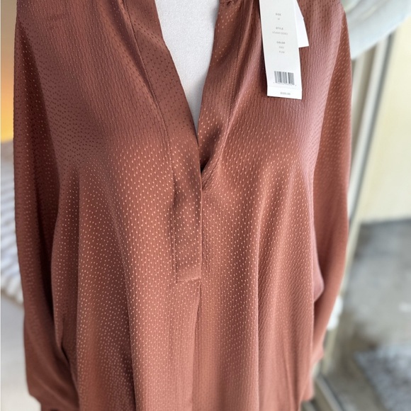 Vince Terracotta Women's Blouse - Picture 2 of 6